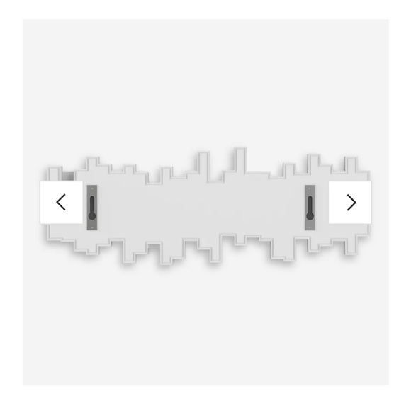 Brand New Umbra White Decorative Wall Mounted Sticks 5 Multi Hook - Picture 8 of 10